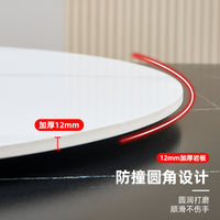 Rotating Sintered Stone Dining Table Turntable for Small Apartments