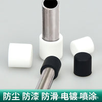 High-Temperature Silicone Rubber End Caps for Round Tubes