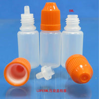 Child-Resistant Squeeze Dropper Bottles for Eyelash Glue, 3-50ml LDPE Plastic Liquid Dispenser with Twist Cap