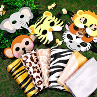 Kids' Forest Animal Cape and Mask Set for Theme Parties and Performances
