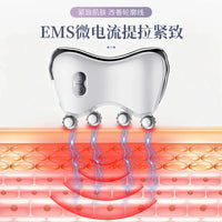 5-Color Light 3D Roller Hot Compress Massager for Face, Neck, Arms, and Legs