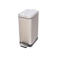Slim Stainless Steel Pedal Bin with Lid for Kitchen & Bathroom