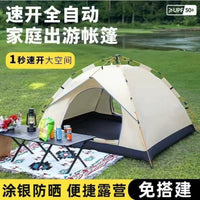 Automatic Pop-Up Camping Tent with Rainproof and Windproof Design for 3-4 People