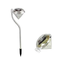Solar Diamond LED Garden Path Lights for Outdoor Landscape and Christmas Decor