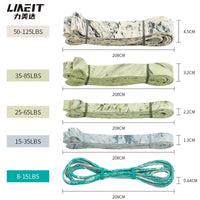 Natural Rubber Camouflage Resistance Bands for Fitness, Pull-Ups, and Strength Training