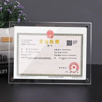 Acrylic Photo Frame for Certificates and Pictures, A3/A4/7/8 Inch Display