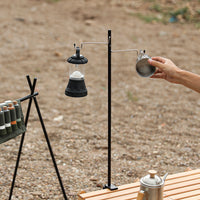 Ultralight Aluminum Alloy Folding Desk Lamp Stand for Outdoor Camping & Picnic