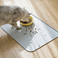 Silicone Pet Feeding Mat, Non-Slip Waterproof Cat Litter Mat, Multi-purpose Kitchen Counter Mat
