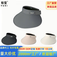 UV Protection Sun Visor Hat for Women, Large Brim Outdoor Cycling Sports Empty Top Sunscreen Cap