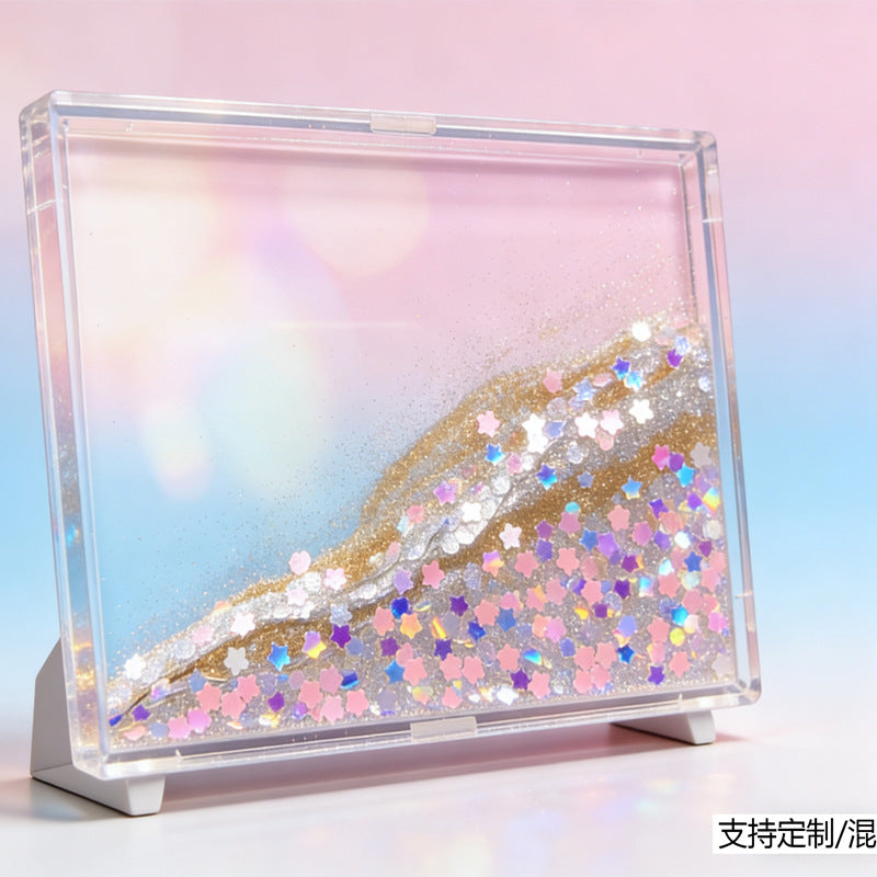 2026 Trending Quicksand Art Photo Frame for Living Room Desktop Decor