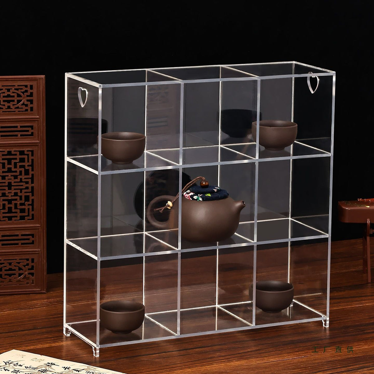 Acrylic Display Case for Blind Box Figures, Mugs, and Teaware - Multi-Grid Organizer