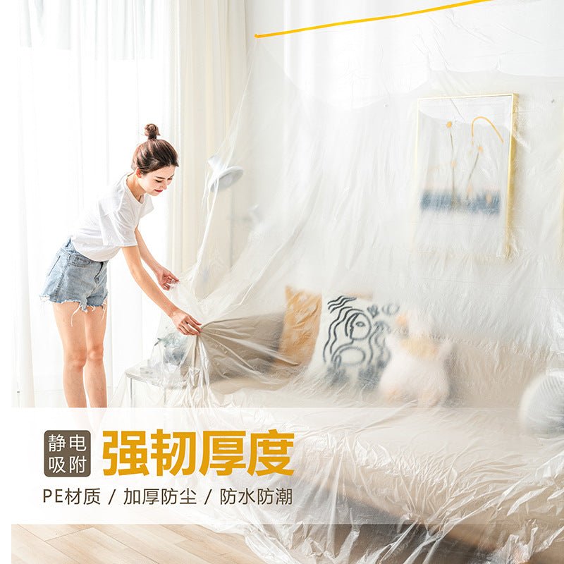 Disposable Plastic Furniture Dust Cover Film for Sofa and Furniture Protection