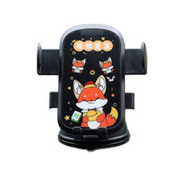 Cute Cartoon Car Phone Holder for Dashboard Windshield, Vacuum Suction Cup Navigation Mount