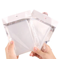 20 Mil Thick Clear CPP Postcard Photo Sleeves Self-Adhesive Bags for Collectibles