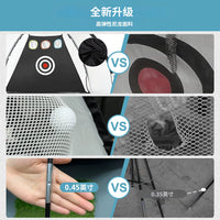 Golf Hitting Net with Mat and Balls, 2m Portable Driving Range Practice Cage for Indoor Outdoor Training