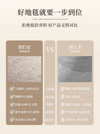 Song's Aesthetic Round Area Rug for Living Room Bedroom Study Chair Mat Soundproof Floor Mat
