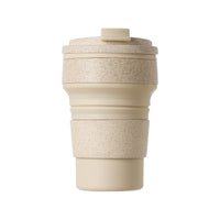 Collapsible Silicone Travel Mug with Lid - Portable Outdoor Coffee & Tea Cup
