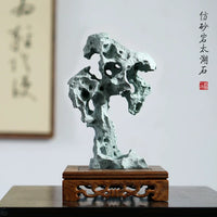 Artificial Taihu Stone Mountain Ornament for Japanese Zen Garden Bonsai Micro Landscape Decor