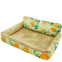 Pet Cooling Mat for Dogs and Cats, Breathable Ice Silk Woven Mat for Summer