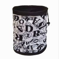 Korean Style Winter Double Layer Thick Warm Unisex Neck Warmer Scarf and Fleece Lined Hat Set
