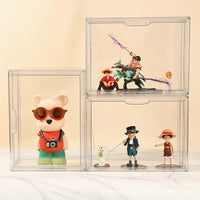 Clear Display Case for Action Figures, Blind Boxes, and Collectibles - Dustproof Storage Box