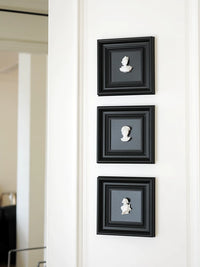Mid-Century Relief Sculpture Wall Art with French Plaster Frame
