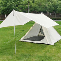 Outdoor Indian Cotton Pyramid Tent - Waterproof, Portable, Quick Setup, Sunshade