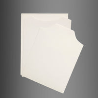 Garment Packaging Cardboard Inserts for Folding Clothes, White Cardstock