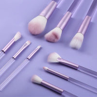 9-Piece Soft Bristle Makeup Brush Set for Beginners