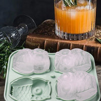 Whiskey Ice Ball Maker Mold Food-Grade Silicone Ice Cube Tray Set