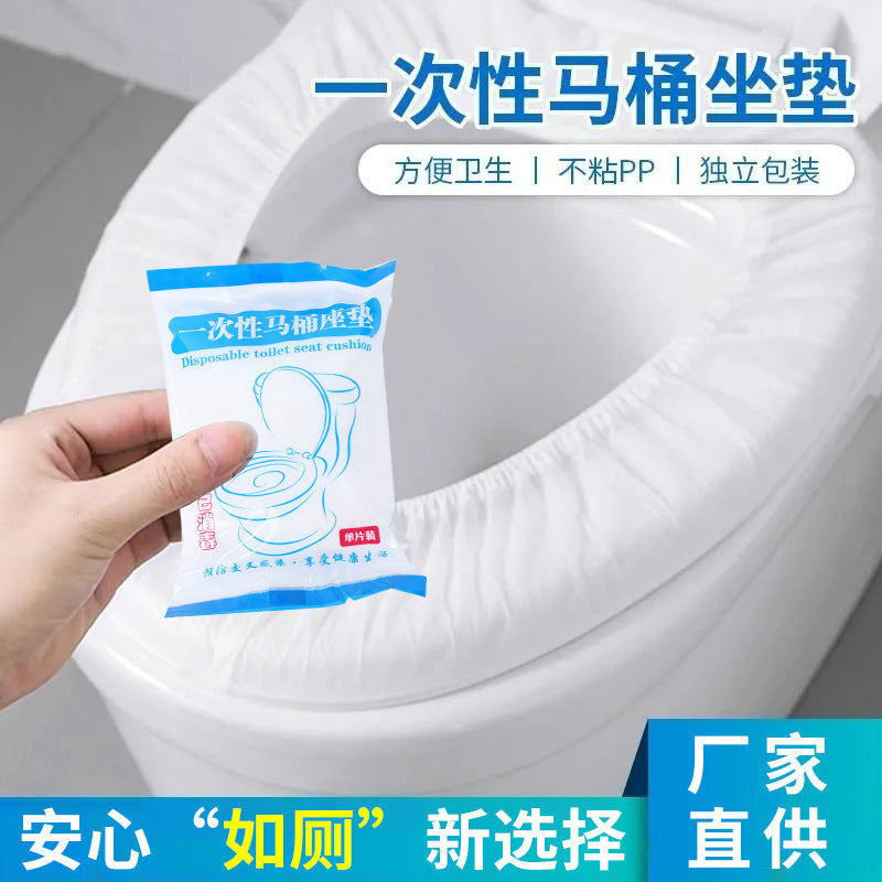 Disposable Non-Woven Thickened Toilet Seat Covers for Travel and Hotels