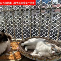 Cat Safety Net for Balconies and Windows - Large Mesh Pet Protection and Anti-Fall Fence