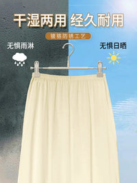 Stainless Steel Non-Slip Pants Hangers with Movable Clips, Strong Grip Skirt Hangers for Home Use