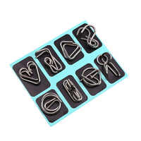 Classic Luban Lock and Nine-Link Puzzle Set - Brain Teaser Educational Toy for Kids and Adults