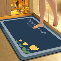 Modern Diatomaceous Earth Bath Mat - Super Absorbent, Quick Dry, Non-Slip Bathroom Floor Mat