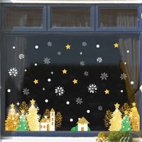 Christmas Window Clings Decals for Glass Windows - Reusable Static Stickers for Holiday Decoration
