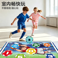 Kids Indoor Soccer Game Mat Set with Goalkeeper for Family Fun