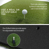 Golf Driving Range Double-Layer Nylon Hitting Mat for Swing Practice