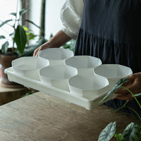 Plastic Plant Pot Saucer Tray for Succulents and Seedlings, Thickened Drip Tray for Square Pots