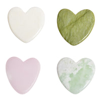 Heart-Shaped Jade Gua Sha Board for Facial Massage