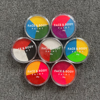 30g Water-Soluble Face & Body Paint Palette for Halloween, Christmas, and Cosplay