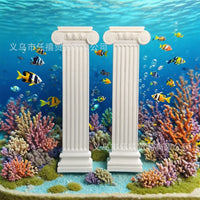 Miniature European Style Roman Column Dollhouse Architectural Model Pillars for Home Decor