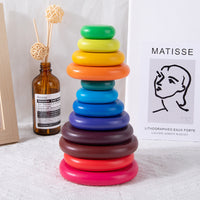 Wooden Stacking Balancing Stones Building Blocks for Kids, Educational Preschool Toy