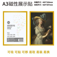 Magnetic Photo Frame Wall Sticker for A3/A4 Posters, Certificates, and Business Licenses