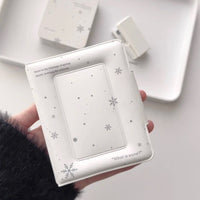 Snowflake PU Thickened 3-inch Mini Photo Card Holder Album for Idol Photocards