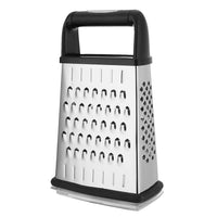 9-inch Stainless Steel 4-Sided Grater with Storage Container for Vegetables and Fruits