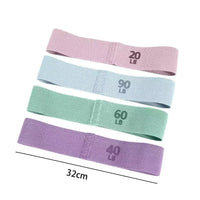 Fabric Resistance Bands Set for Yoga, Pilates, and Strength Training - Non-Slip Hip and Leg Exercise Loops