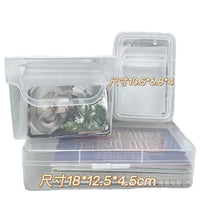 Kpop Photocard Postcard Storage Box with Card Sleeves and Stickers