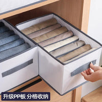 Foldable Drawer-Style Wardrobe Clothes Organizer with Compartments