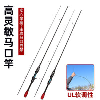 UL Ultralight Lure Fishing Rod for Micro Bait, Fast Action Solid Tip Spinning/Casting Rod